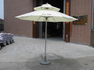 厂供应2.7M双层铝合金中柱伞，大太阳伞，雨伞