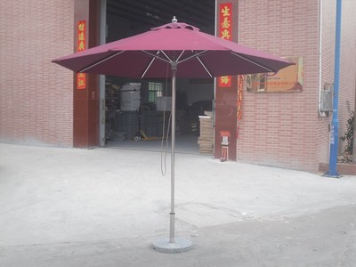 2.7M不锈钢中柱伞，大太阳伞